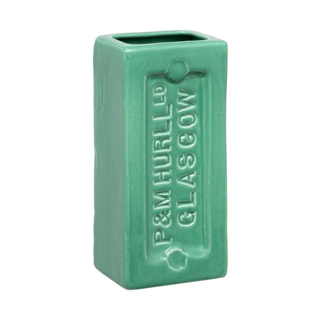 Green Glasgow Brick Vase
