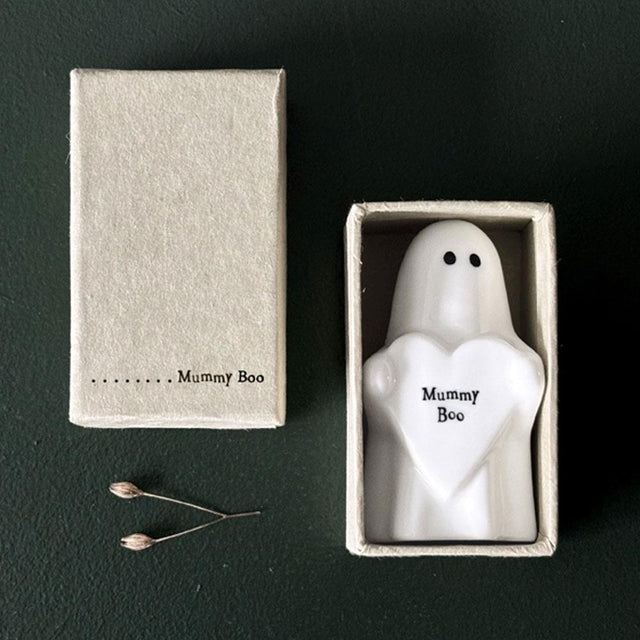 Mini Mummy Boo Porcelain Ghost Decoration with Gift Box