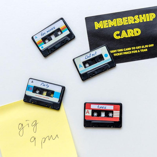 Mini Cassette Music Magnet Set