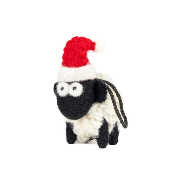 Mini Santa Erin Knitwear Sheep Hanging Decoration