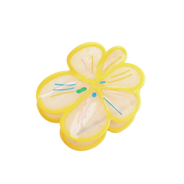 Yellow Hibiscus Claw Clip