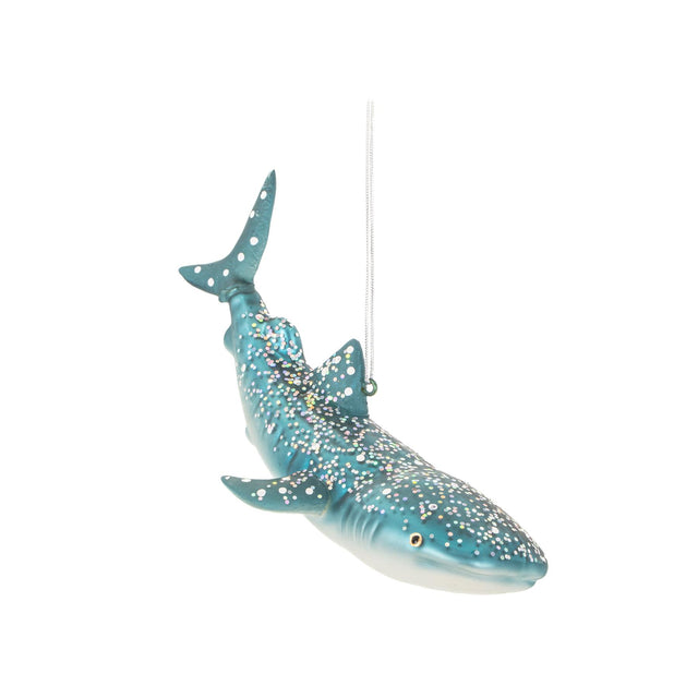 Shark Glass Christmas Bauble