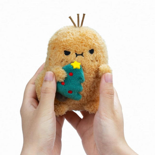 Lil Rascal Christmas Tree Ricespud Mini Sitting Plush in Hands
