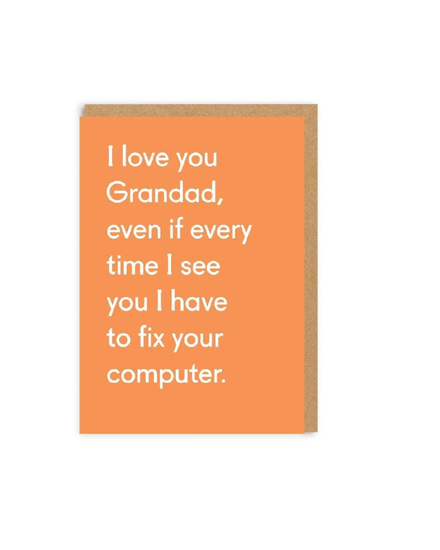 I Love You Grandad Greeting Card
