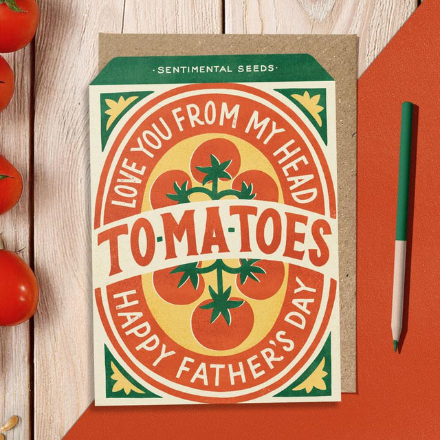 Tomato Seed Packet Father's Day Card