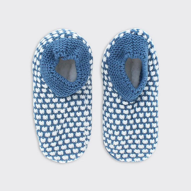Marnie Cosy Blue Women's Slipper Socks