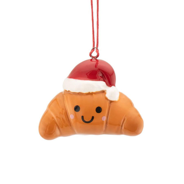 Croissant Ceramic Hanging Decoration