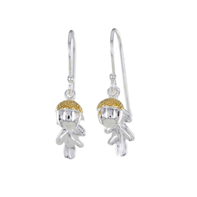 Oak Leaf and Acorn Earrings