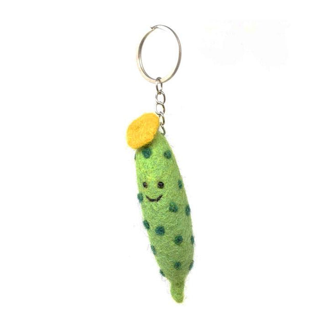 Gherkin Felt Keyring