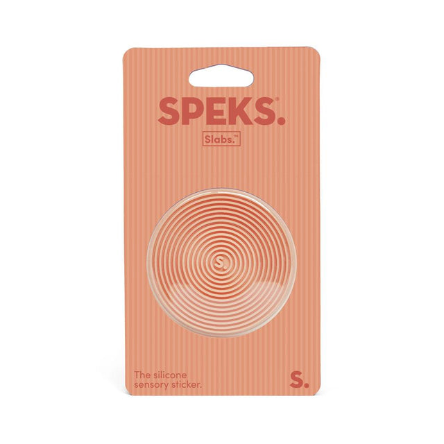 Groove Orange Slab Round Silicone Sensory Sticker