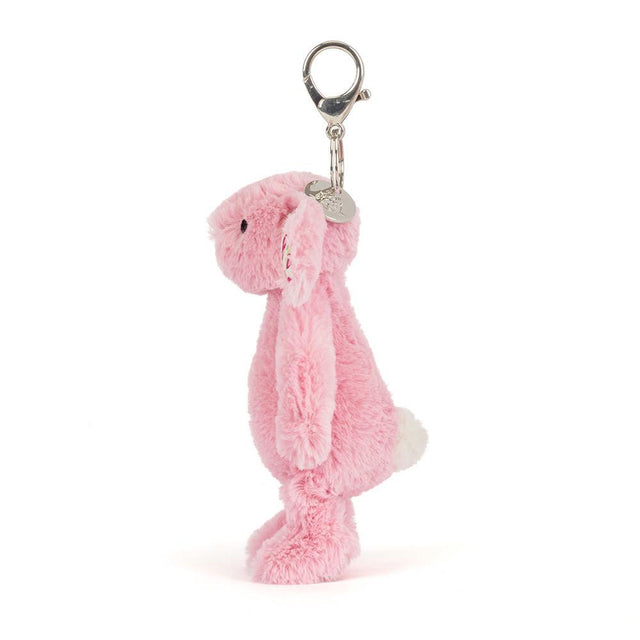 Jellycat Blushkin Blossom Bunny Bag Charm Side Facing