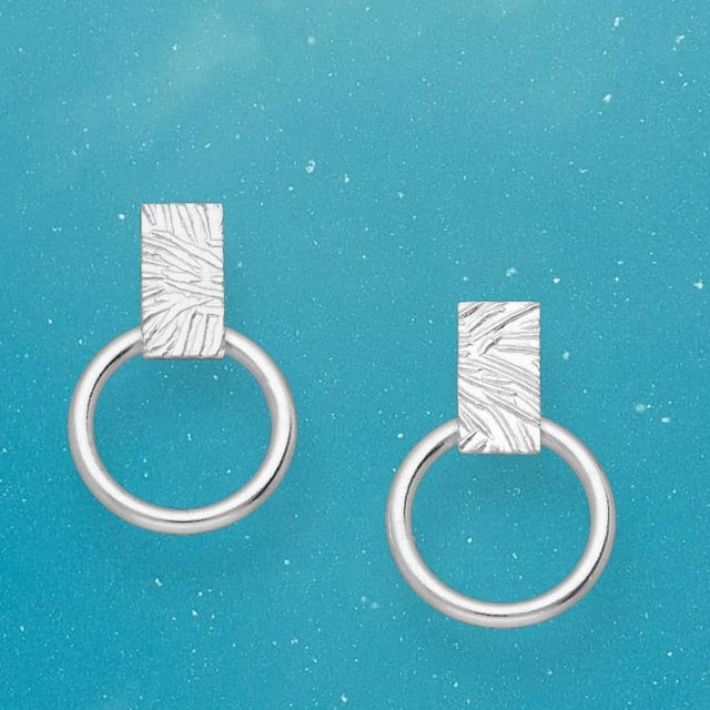 Contrasting Chunky Stud Earrings