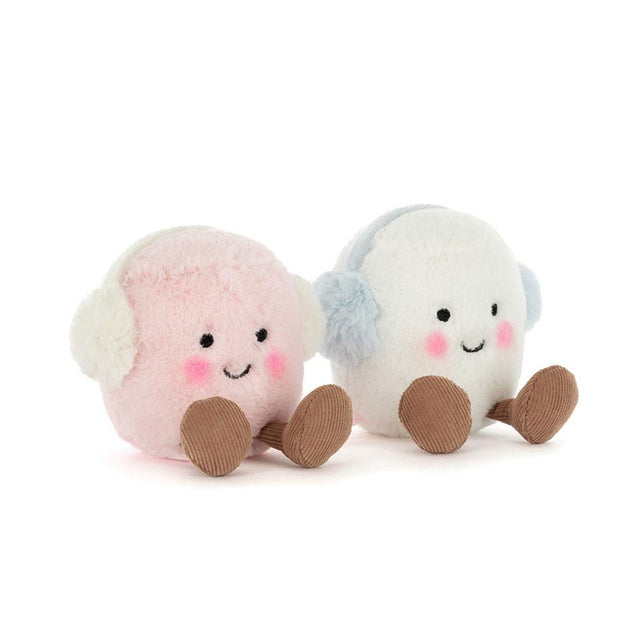 Jellycat Amuseables Toastie Pink and White Marshmallows