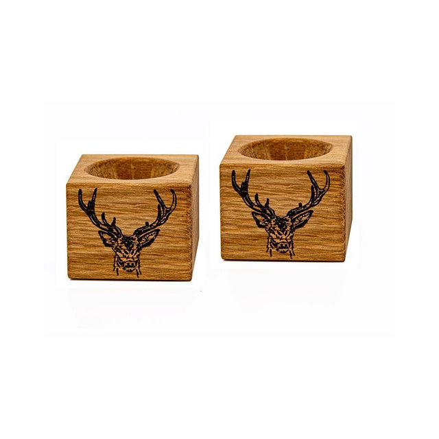 Stag Oak Egg Holder Set