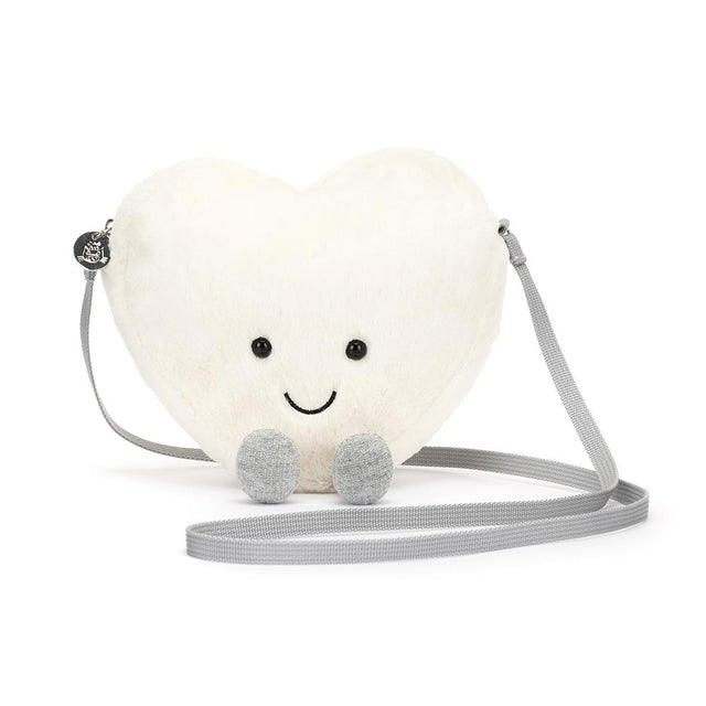 Jellycat Amuseable Cream Heart Bag with Strap