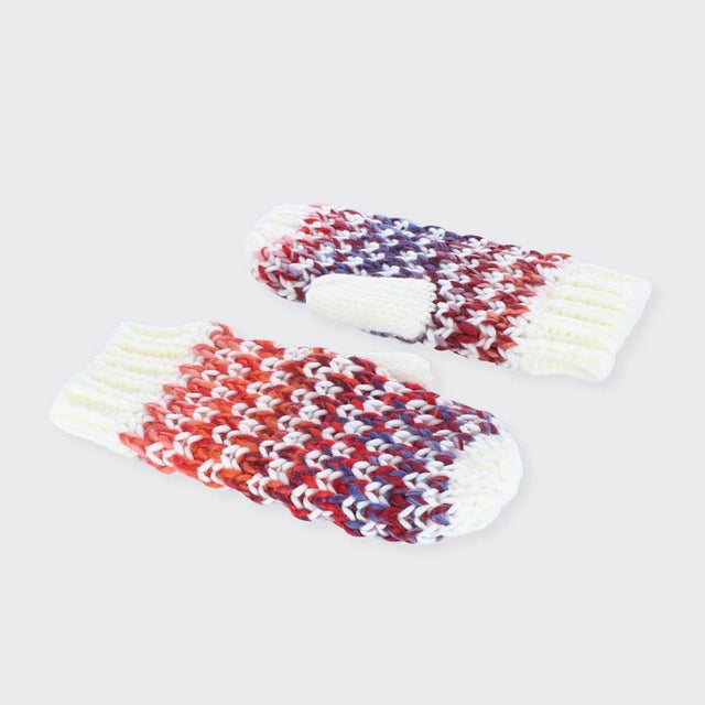 Red and Blue Nicole Mittens