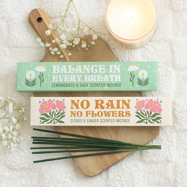 No Rain, No Flowers Incense Stick Set