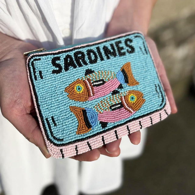 Sardines Beaded Purse