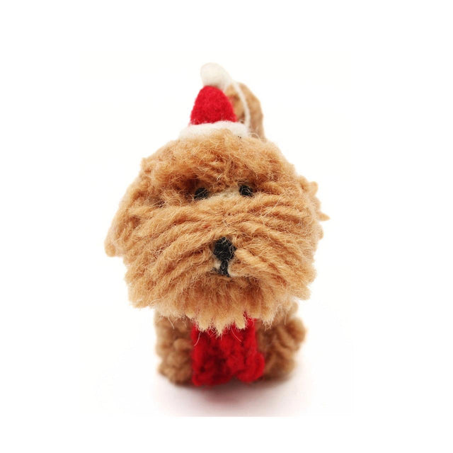 Christmas Cockapoo Felt Hanging Decoration