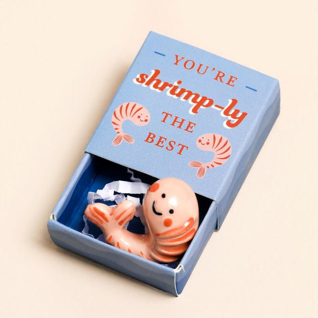 Shrimp Matchbox Ceramic Token