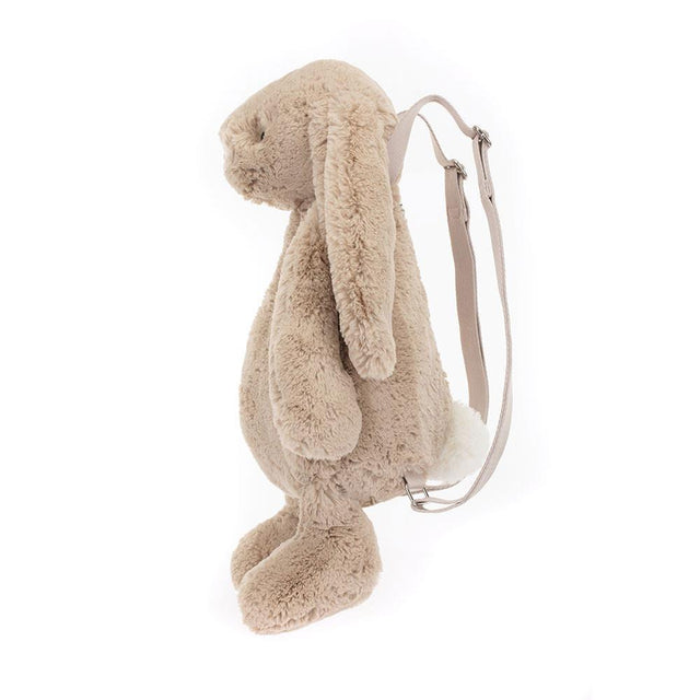 Jellycat Bashful Beige Bunny Backpack Side Facing