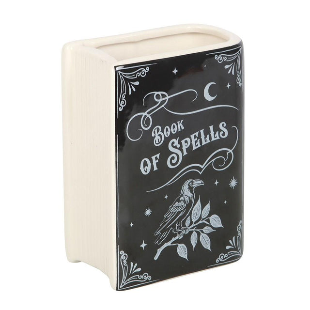 Book of Spells Gothic Book Shaped Vase