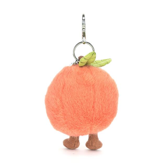 Jellycat Amuseables Peach Bag Charm Back Facing