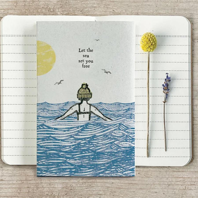 East of India Let the Sea Set You Free Swimmers Notebook