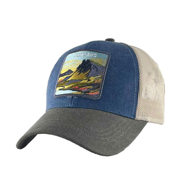 Scotland Patch Blue Trucker Cap
