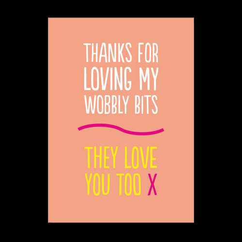 Wobbly Bits Love Card