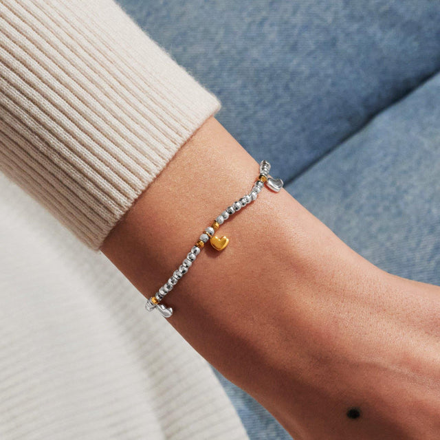 A Little Will You Be My Bridesmaid Heart Charm Bracelet