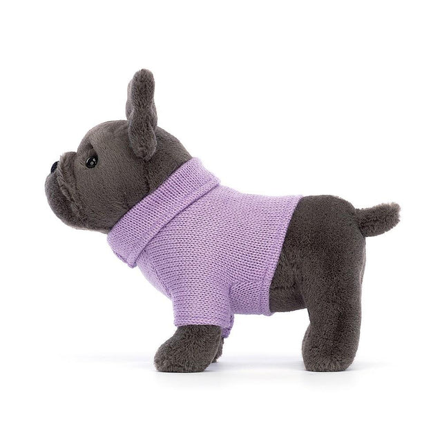 Purple Sweater French Bulldog Soft Toy