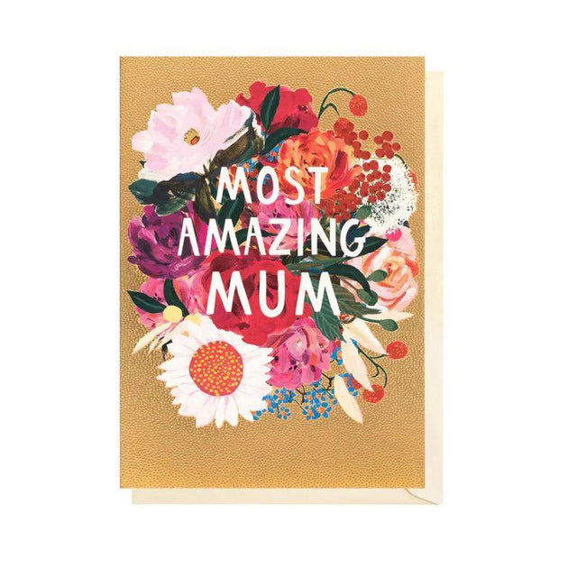 Amazing Mum Flowers Card