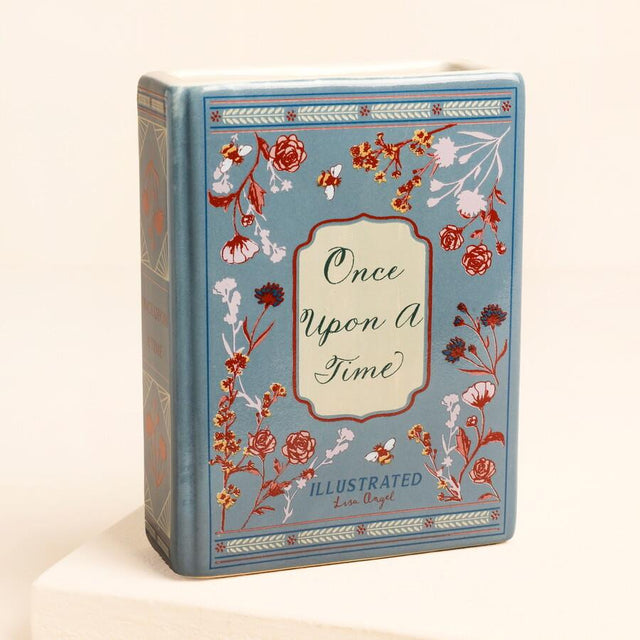 Once Upon A Time Mini Ceramic Book Vase Front Facing