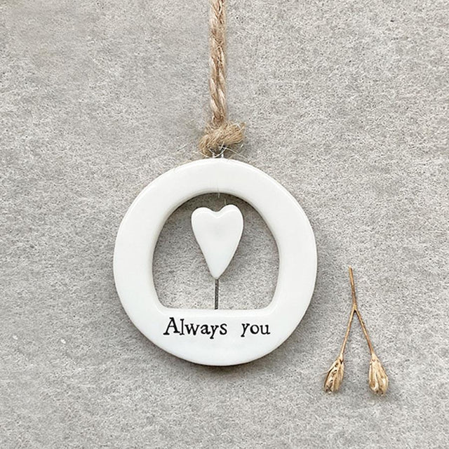 Always You Mini Heart Porcelain Decoration