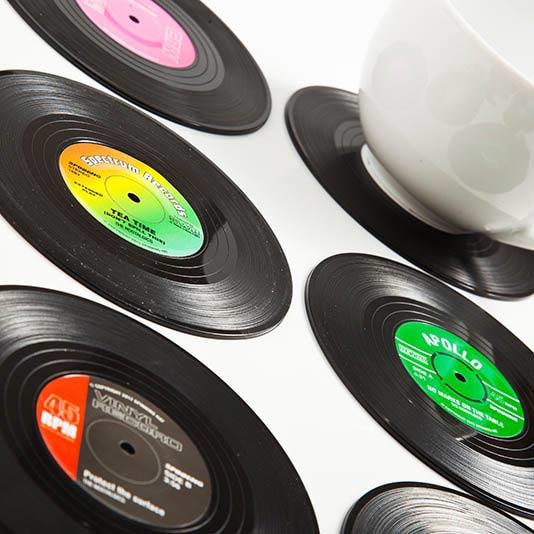 Vinyl Coasters Set