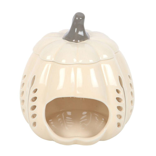 Cream Pumpkin Oil Burner and Wax Warmer