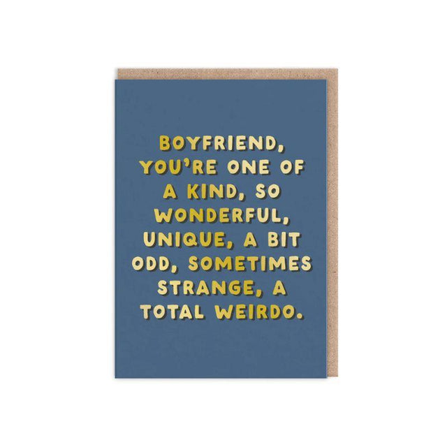 Boyfriend One of a Kind Card