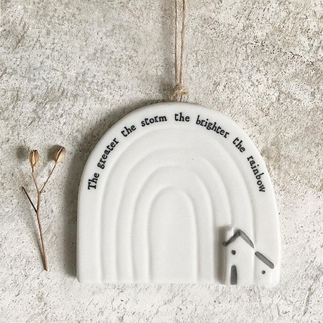 The Greater the Storm Porcelain Decoration