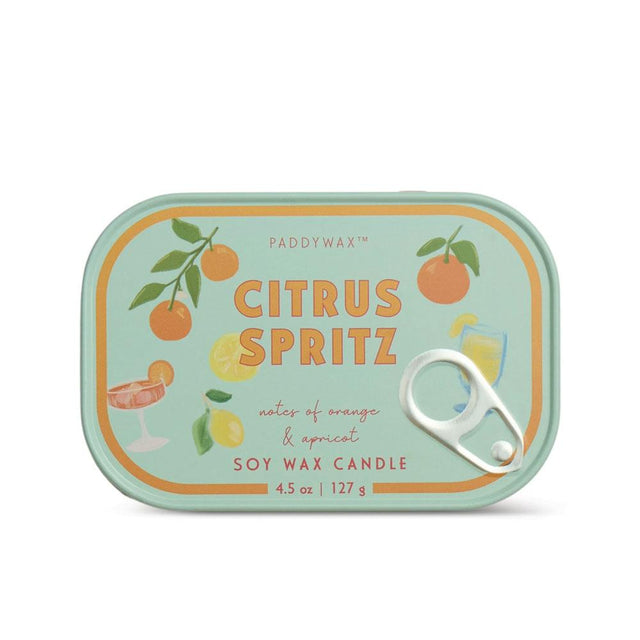 Citrus Spritz Orange Printed Tin Candle