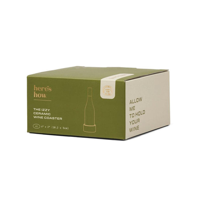 Green Stripe Wine Coaster