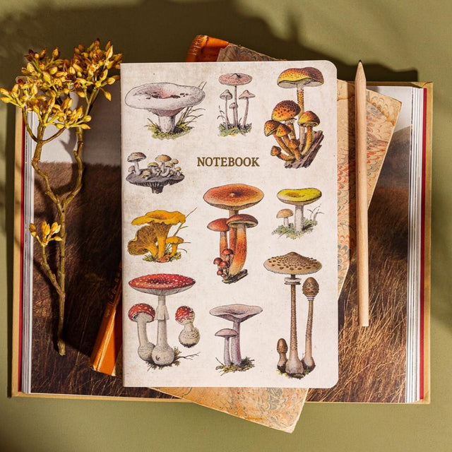 Vintage Mushrooms Notebook
