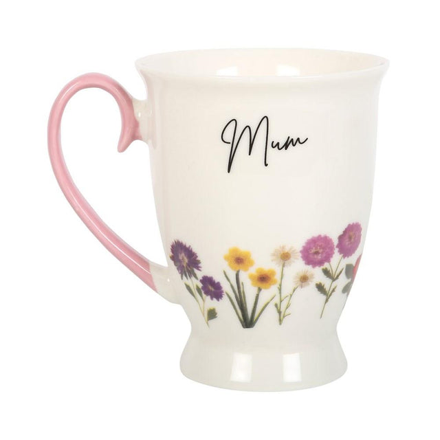 Something Different Mum Wildflower Ceramic Pedestal Mug