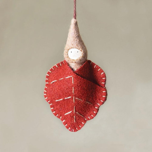 Woodland Leaf Baby Felt Hanging Decoration