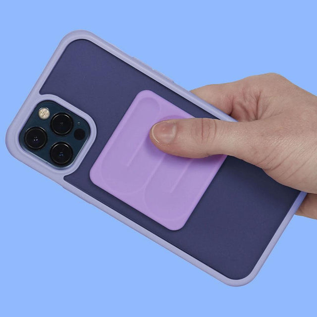 Path Lilac Slab Square Silicone Sensory Sticker Close Up