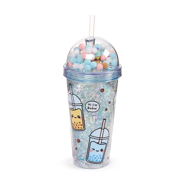 Bubble Tea Cup & Straw with Charms