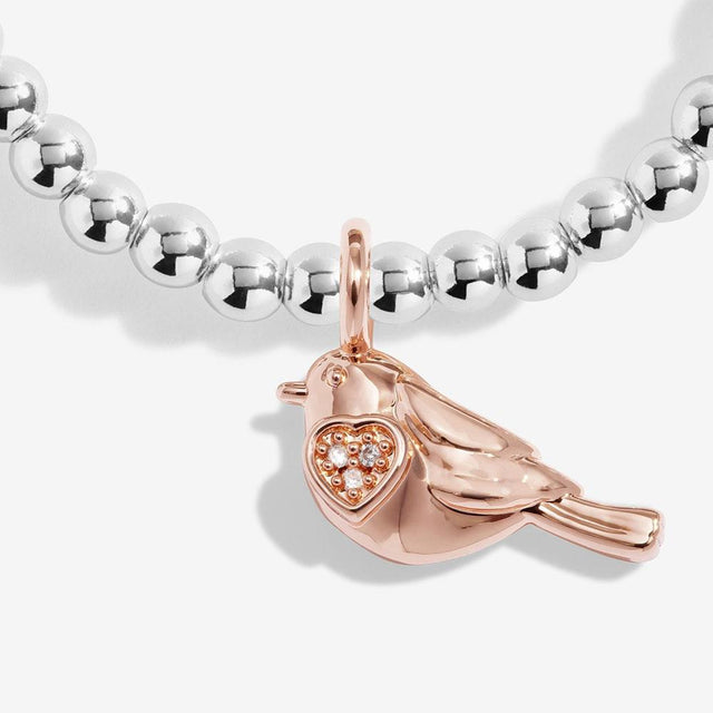A Little Christmas Robin Charm Bracelet
