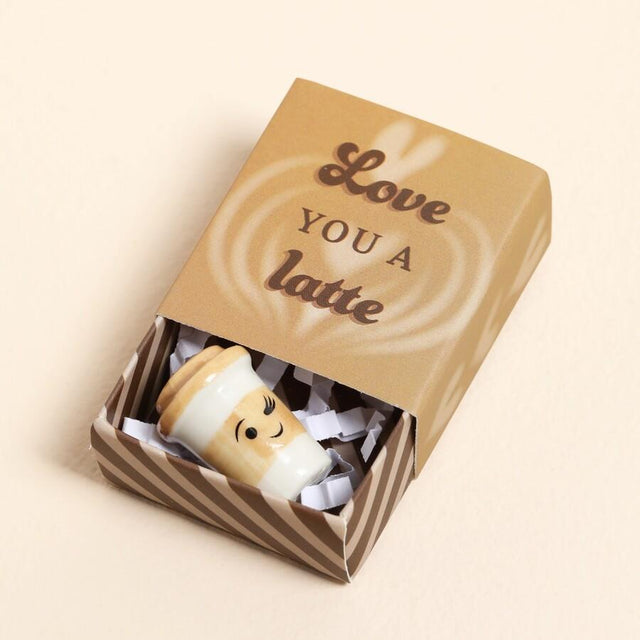 Latte Matchbox Ceramic Token