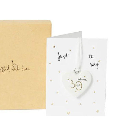 30th Boxed Ceramic Decoration