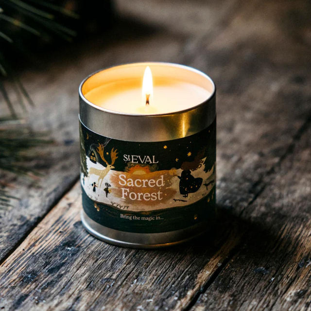 Sacred Forest Christmas Tin Candle